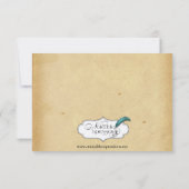 Hydrangea Bruiloft Save the Date (Achterkant)