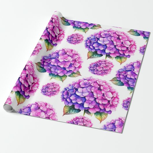 Hydrangea Cadeaupapier (Uitgerold)