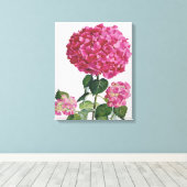 Hydrangea Canvas Afdruk (Insitu (Houten vloer))