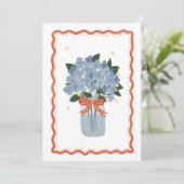 Hydrangea Card Feestdagenkaart (Staand voorkant)