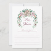 Hydrangea Carte de remerciements (Devant)