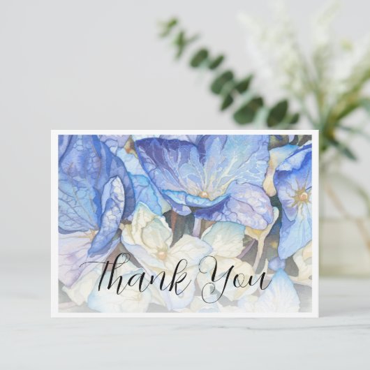 Hydrangea Carte de remerciements (Debout devant)