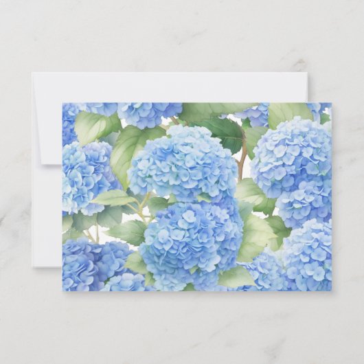 Hydrangea C'est un garçon Baby shower Merci (Dos)