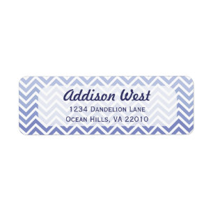 Hydrangea Chevron Labels
