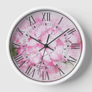 Hydrangea Clock
