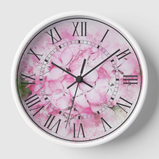 Hydrangea Clock (Voorkant)