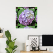 Hydrangea Colorful Flower Poster (Thuiskantoor)
