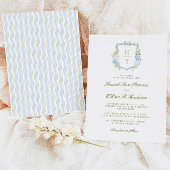 Hydrangea Crest Wedding Invitation