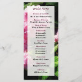 Hydrangea dans Sunshine Wedding Programme (Dos)