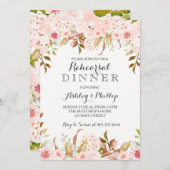 hydrangea Dîner de répétition invitation (Devant / Derrière)
