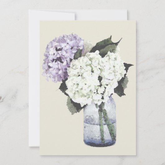 Hydrangea Dreams Kaart (Achterkant)
