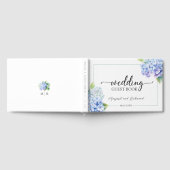Hydrangea Dusty Blue Floral Mariage Livre d'or (Complet)