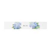 Hydrangea Dusty Blue Floral Wedding Uitnodigingen Wikkel (Vlak)