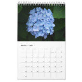 Hydrangea één pagina kalender (Jan 2027)
