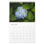 Hydrangea één pagina kalender (Mar 2027)