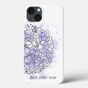 Hydrangea Elegant Aangepast Modern Bue iPhone 13 Hoesje