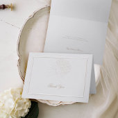 Hydrangea Elegant Classic formele bruiloft Dank u Bedankkaart