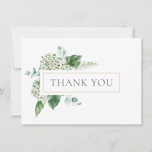 Hydrangea en Greenery Dank u (Voorkant)