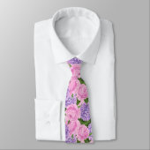 Hydrangea en pony-patroon stropdas (Gebonden)