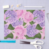 Hydrangea en pony-patroon tissuepapier (Craft)
