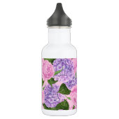 Hydrangea en pony-patroon waterfles  (Links)
