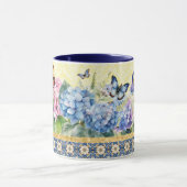 Hydrangea en vlinder Mok (Midden)