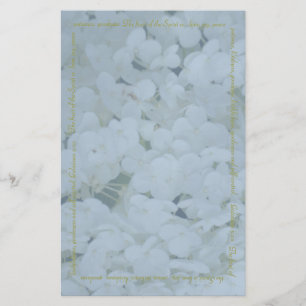 Hydrangea en vruchten van de gedistilleerde drank  briefpapier
