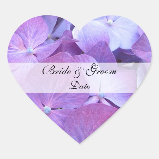 Hydrangea Enregistrer la date Mariage Stickers (Devant)