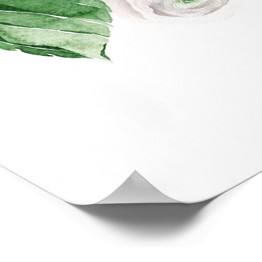 Hydrangea et Affiche de bienvenue Mariage de verdu (Coin)