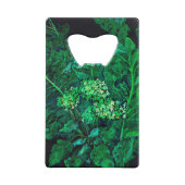 Hydrangea et Horseradish Floral Art noir et vert (Dos)