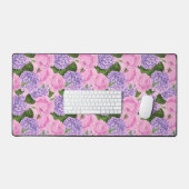 Hydrangea et motif de pivoine (Clavier et souris)