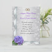 Hydrangea faire-part de mariage (Debout devant)