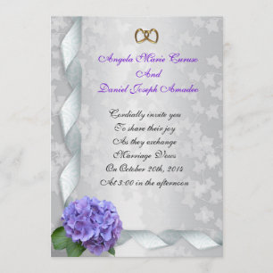 Hydrangea faire-part de mariage