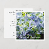 Hydrangea Faire-part de mariage (Devant / Derrière)