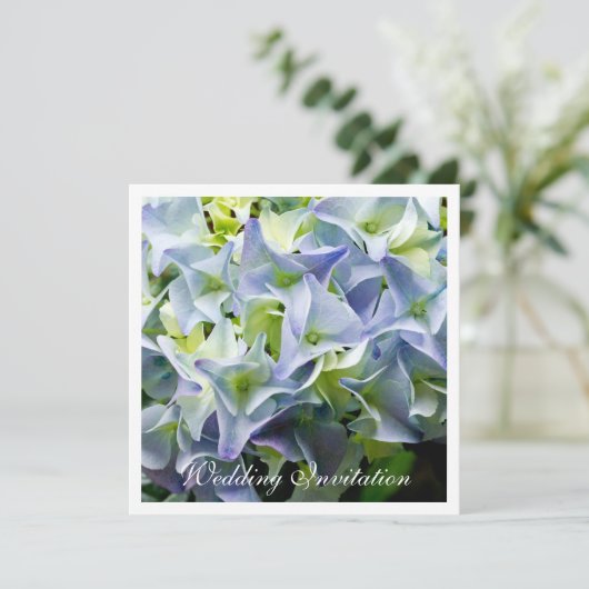 Hydrangea Faire-part de mariage (Debout devant)