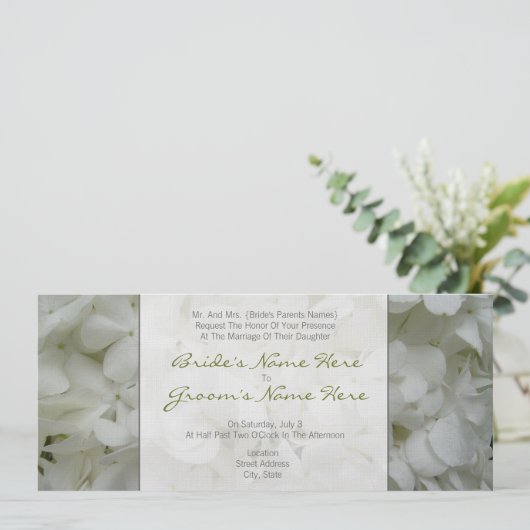 Hydrangea Faire-part de mariage - Des parents de l (Debout devant)