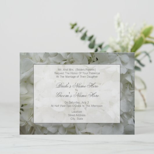 Hydrangea Faire-part de mariage - Des parents de l (Debout devant)