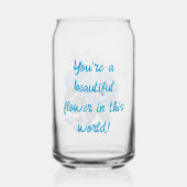 Hydrangea Fleur Bleue et Papillon (Verso)