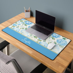 Hydrangea Floral Bleu Aquarelle Nom