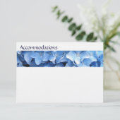 Hydrangea Floral Enclosure Card Informatiekaartje (Staand voorkant)