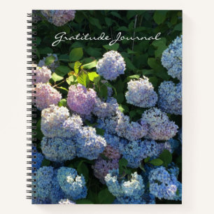 Hydrangea Floral Gratitude Journal Carnet