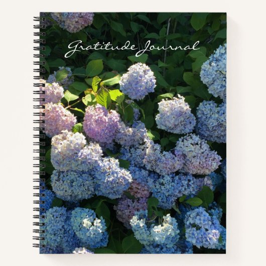 Hydrangea Floral Gratitude Journal Notitieboek (Voorkant)