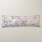 Hydrangea Floral Pink Country Hout Lichaamskussen (Achterkant)