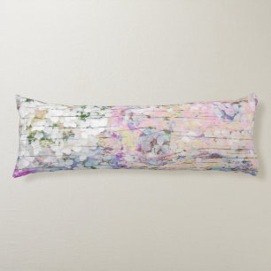 Hydrangea Floral Pink Country  Hout Lichaamskussen