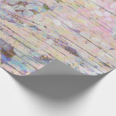 Hydrangea Floral Pink Land Rustic Cadeaupapier (Hoek)