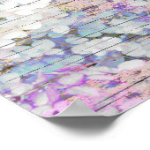 Hydrangea Floral Pink  Land Rustic Poster (Hoek)