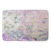 Hydrangea Floral Pink Land Wood Badmat (Voorkant)