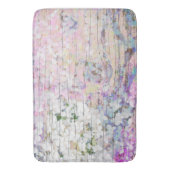 Hydrangea Floral Pink Land Wood Badmat (Voorkant Verticaal)