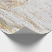 Hydrangea Floral White Distress Wood Cadeaupapier (Hoek)