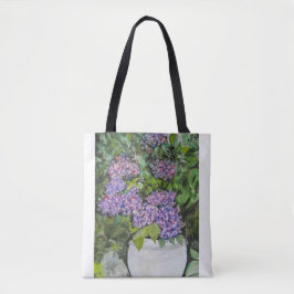 Hydrangea Flower Canvas tas